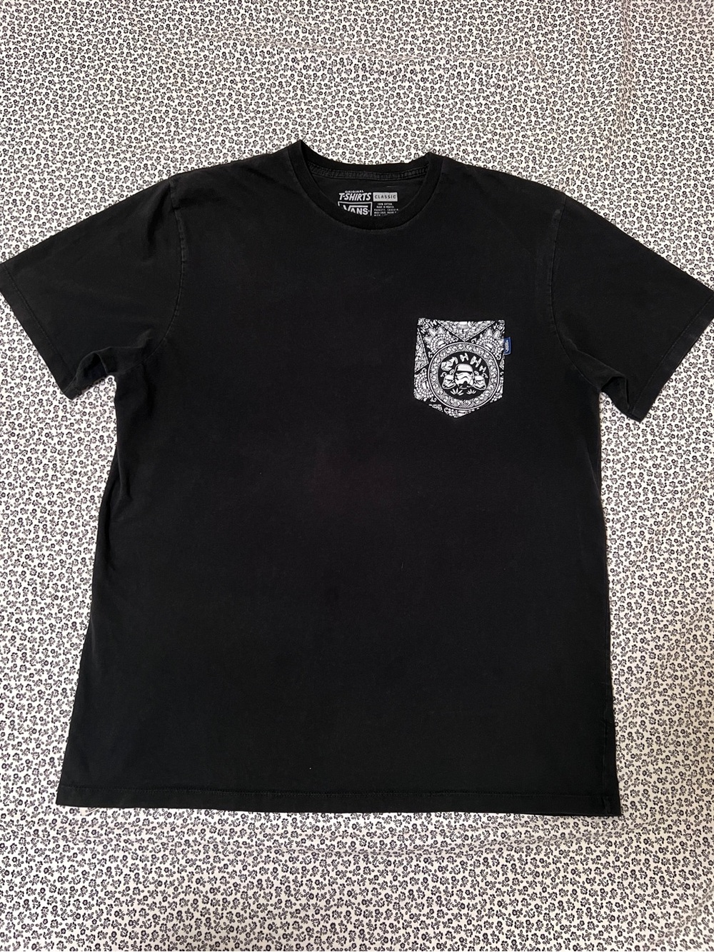 Vans x Star Wars 2014 Vault Stormtrooper Paisley Pocket T-Shirt Men's XL